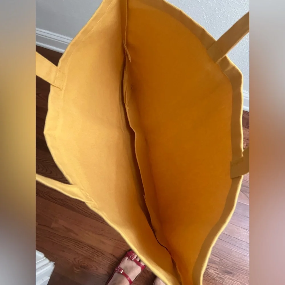 Yellow Paris Mon Amour Tote Bag by Sezane - Picture 2 of 2